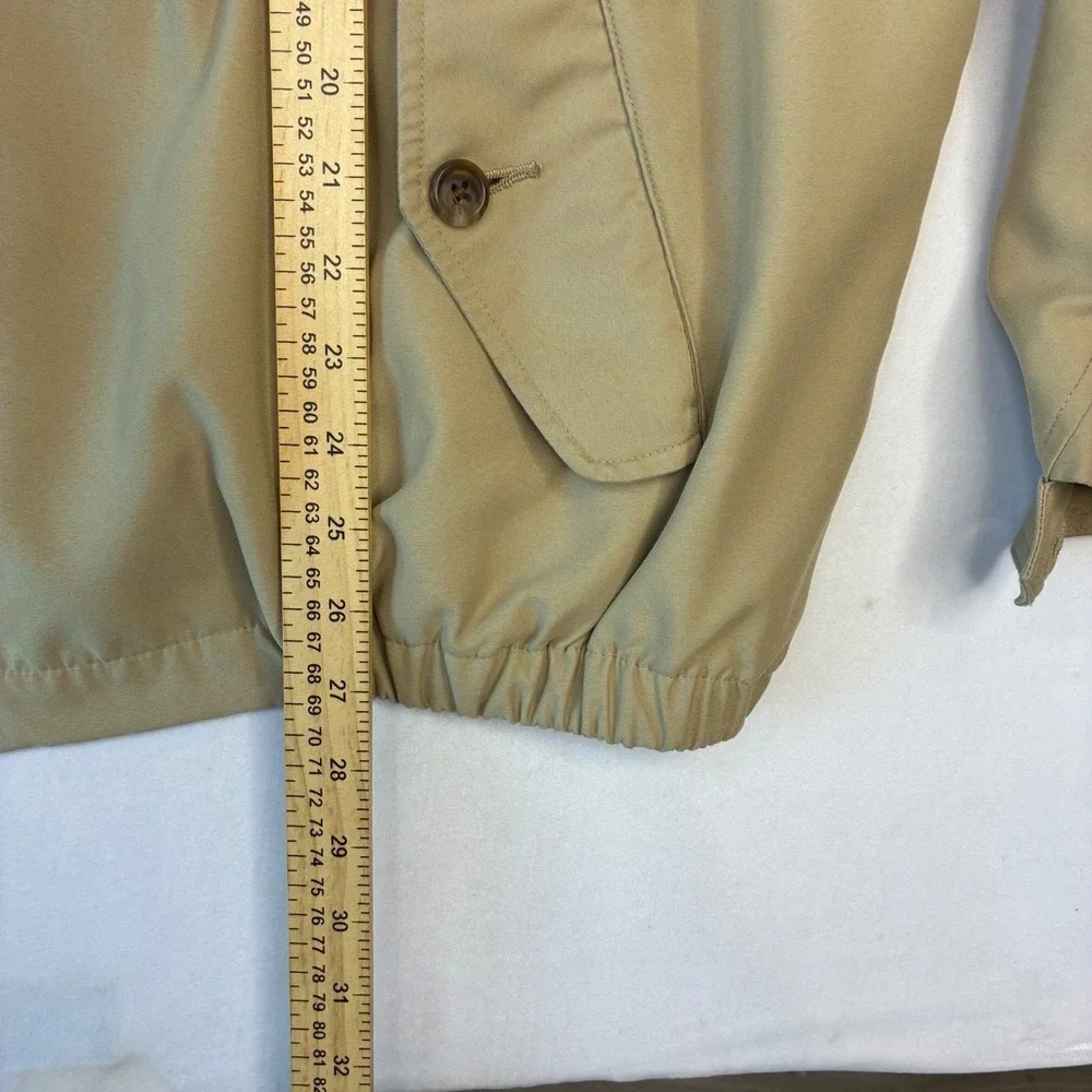 Polo Ralph Lauren Harrington Jacket Men XXL‎ Tan Beige Full Zip Windbreaker Pony